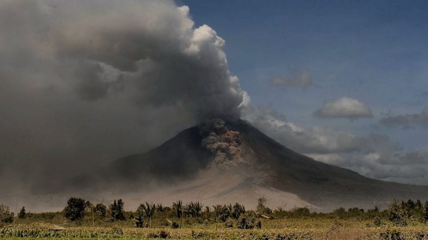 Volcano Sinabung, Indonesia