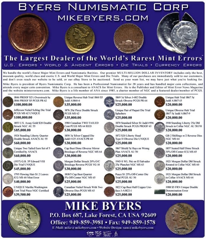 Mike Byers - Byers Numismatic Corp