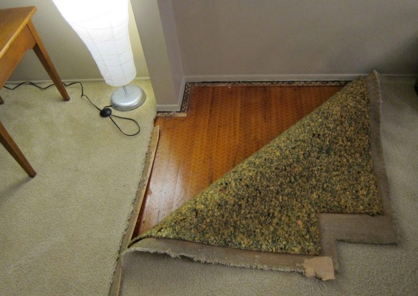 Install Carpet Over Hardwood Flooring, How To Clean Hardwood Floors That Were Covered With Carpet
